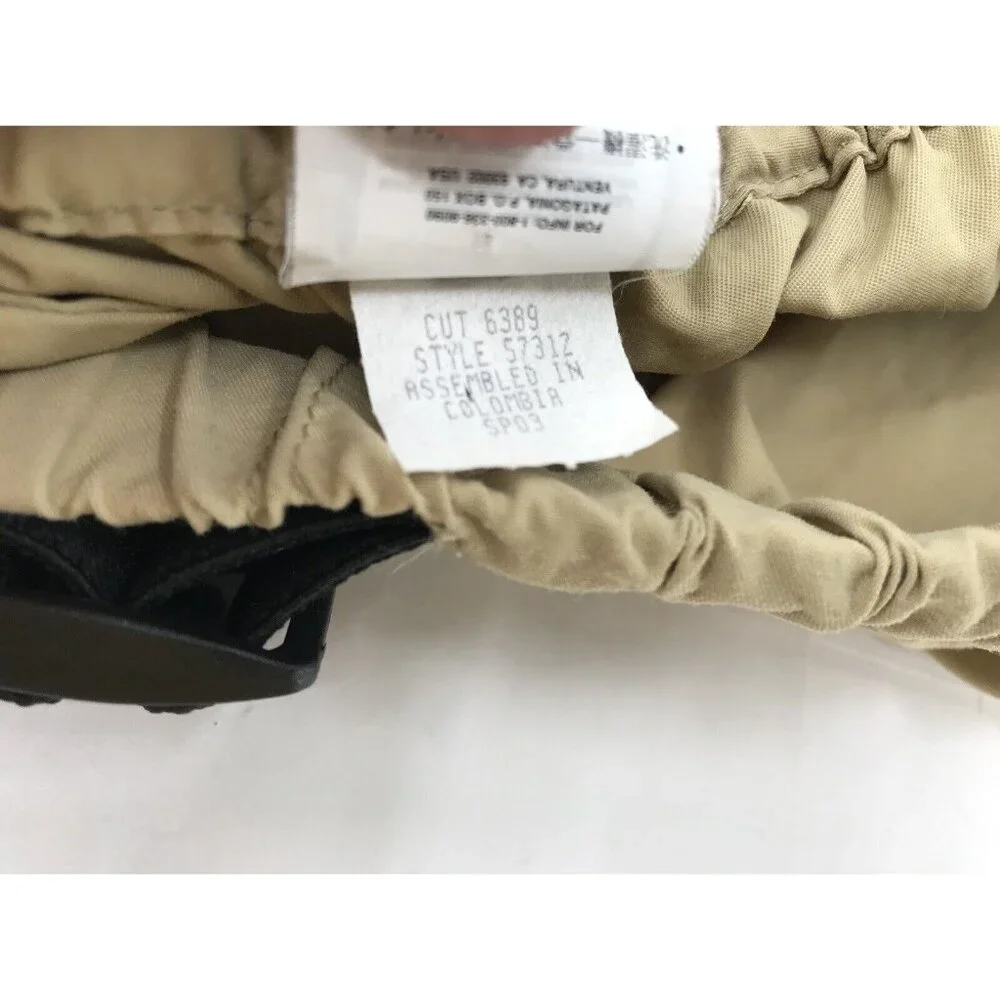Patagonia Shorts Mens‎ Size Large Baggies Khaki Elastic Belt Unlined Pockets